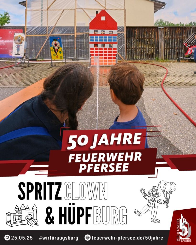 Spritzclown und Hüpfburg
